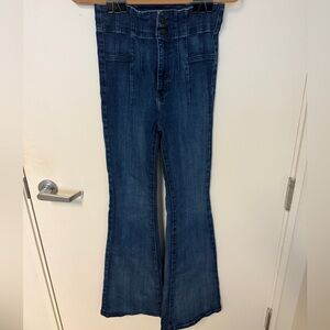 We The Free Dark Jayde Flare Jeans Sz 27